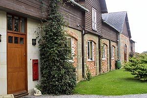 close up of front door