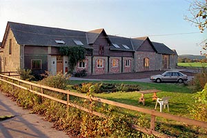 view of wilbury barn from track